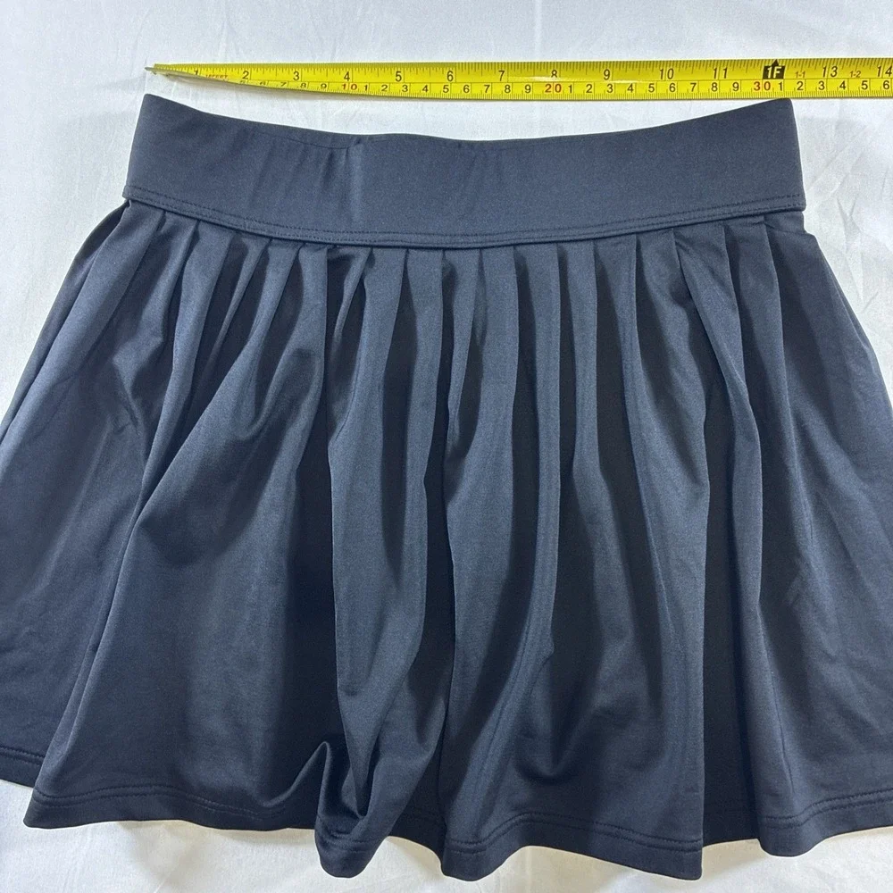 Kate Spade‎ New York Dive Right In Black Pleated Swim Skirt Small